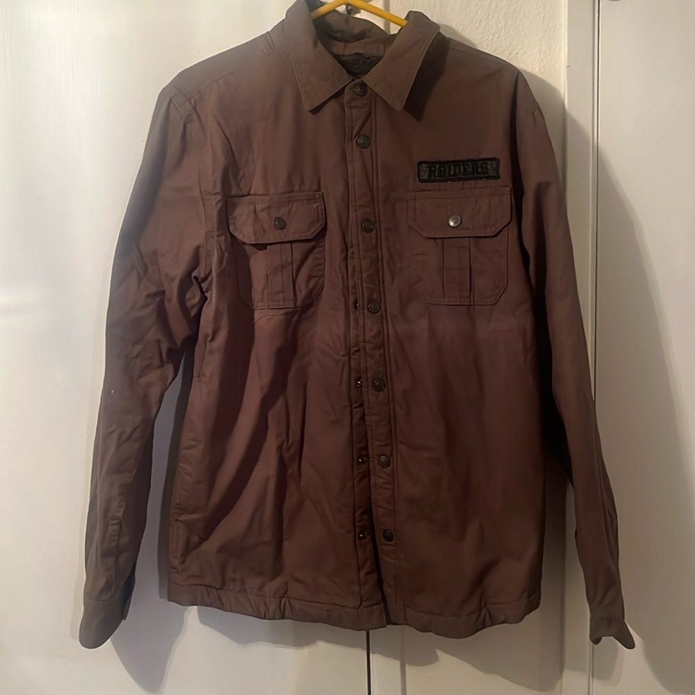 Raiders canvas sherpa lined jacket